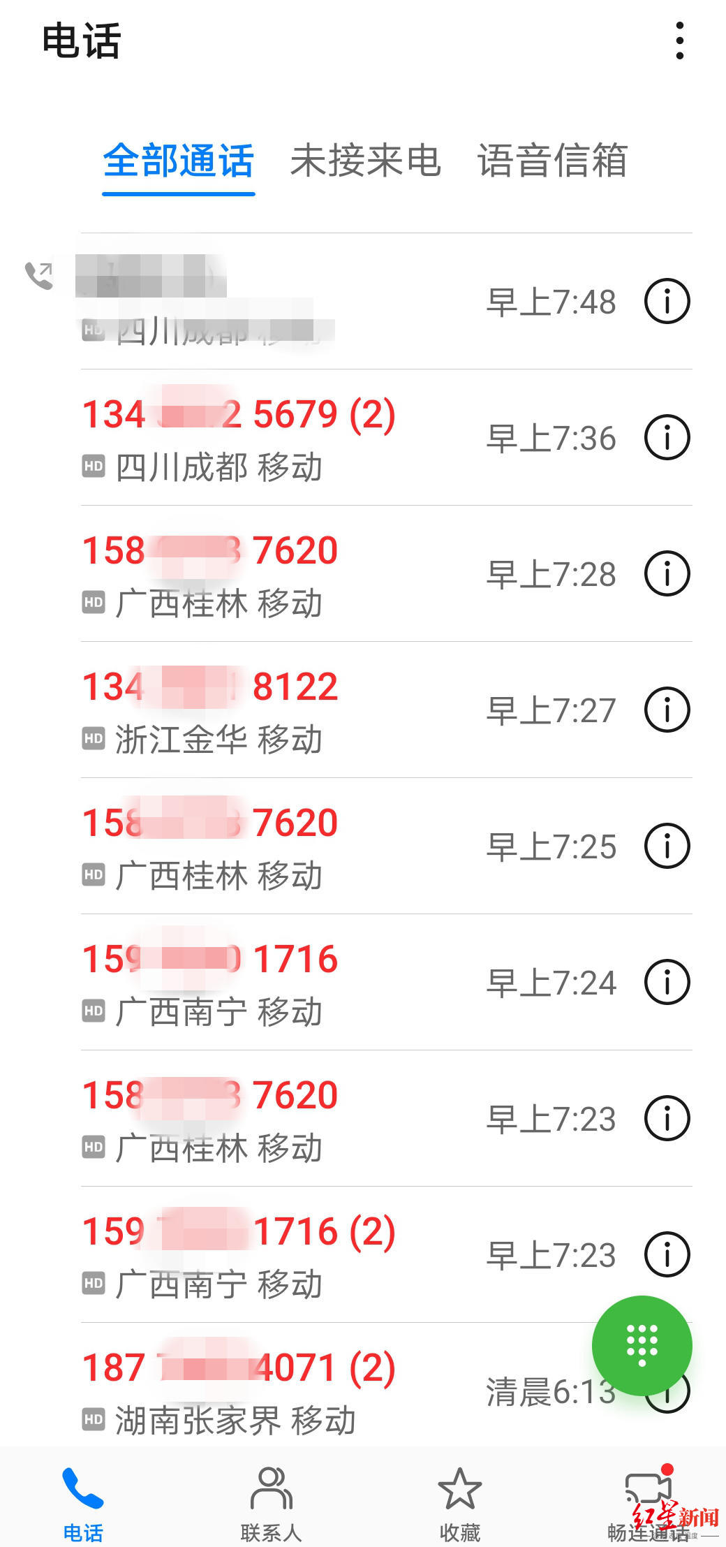 六千元离职赔偿金全是硬币，成都男子被误留成都手机号码遭网络暴力