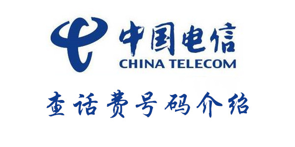 中国电信查话费号码介绍怎么查询