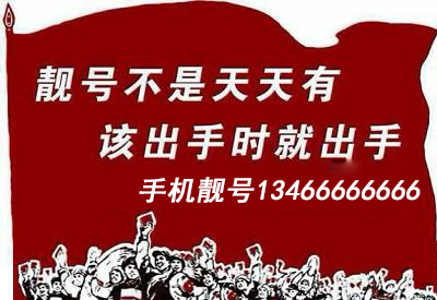 北京移动手机靓号13466666666鉴赏 尾号八连