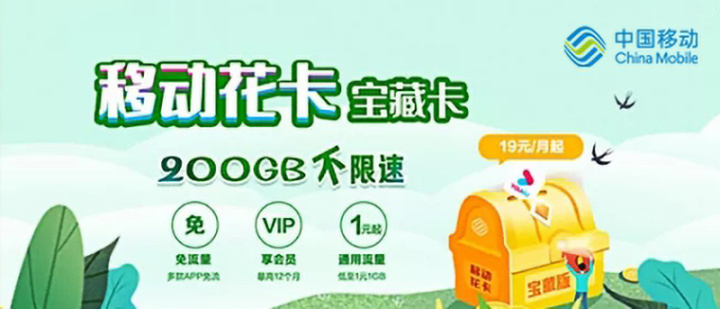 移动花卡宝藏版定向流量包含哪些?