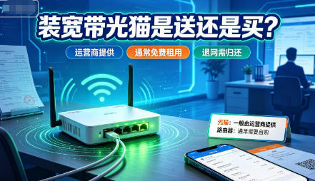 装宽带光猫是送还是买？一文搞懂设备归属规则