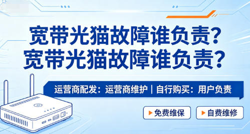 宽带光猫故障，维护责任到底归谁？