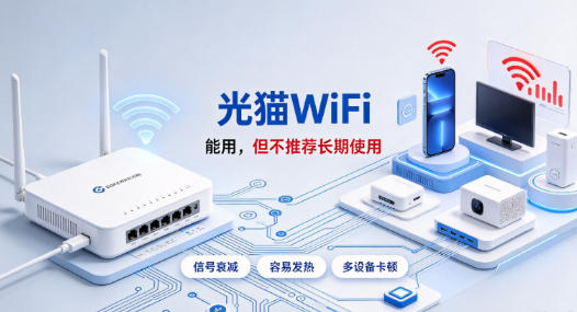 光猫自带WiFi看似好用，为什么不建议大家长期使用？