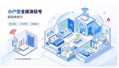 小户型全屋wifi满信号，超简单技巧
