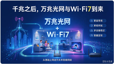 千兆之后再升级！万兆光网+WiFi7，带来不止是提速的网络变革