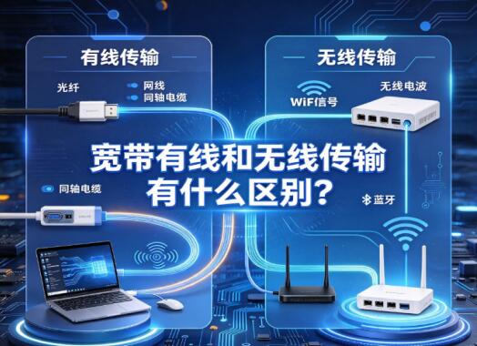 宽带有线和无线传输有什么区别？优缺点详细对比