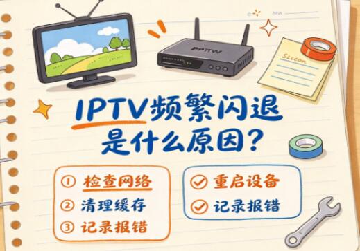 IPTV频繁闪退是什么原因？一步步自查解决教程