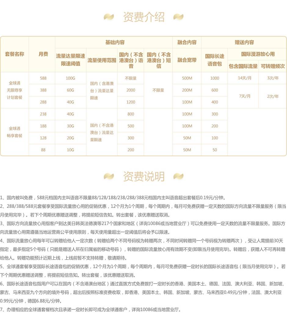 重庆移动全球通 重庆移动全球通