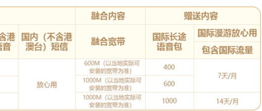 全球通无限尊享计划套餐 全球通无限尊享计划套餐