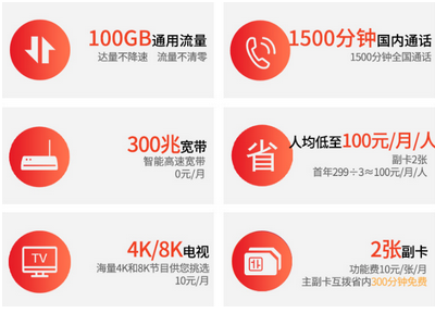 固原电信5G套餐-299元 固原电信5G套餐-299元