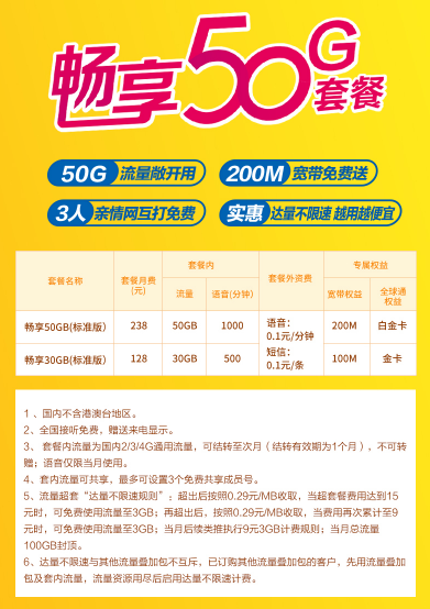 梧州移动畅享套餐 梧州移动畅享套餐