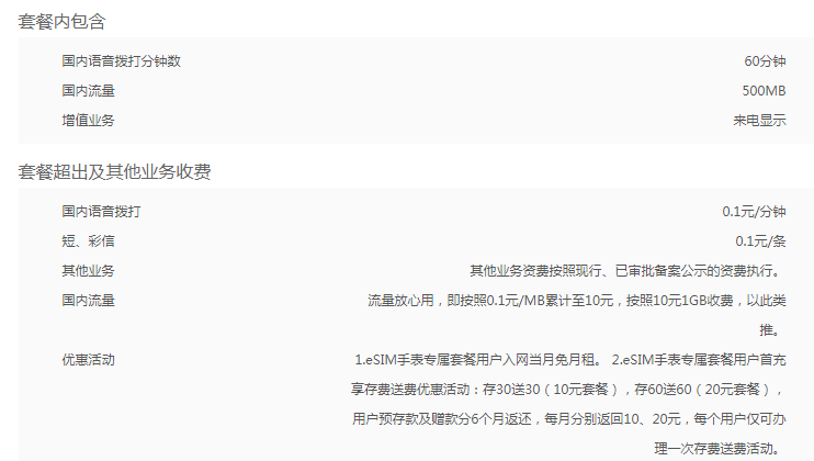 2024年蚌埠联通eSIM套餐智能手表