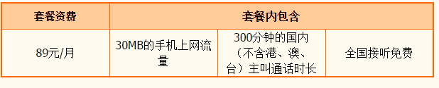 漳州天翼商旅套餐89元资费 漳州天翼商旅套餐89元资费