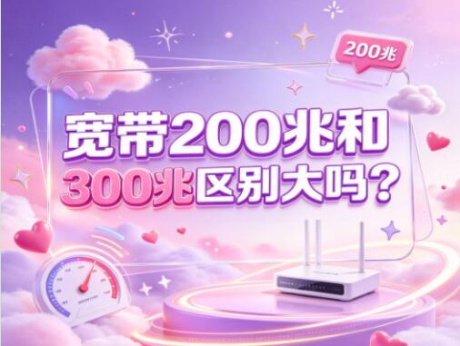 宽带200兆和300兆区别大吗？家用有必要升级300兆吗
