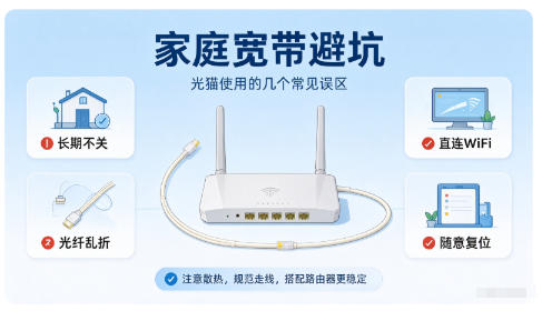 家庭宽带避坑：光猫使用的几个常见误区