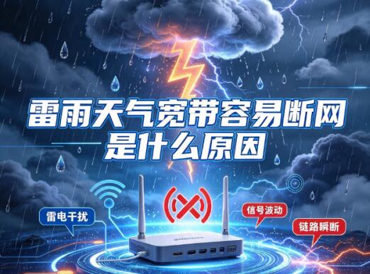 雷雨天气宽带容易断网是什么原因？解析宽带雷雨断网真相