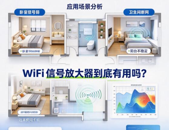 WiFi信号放大器到底有用吗？适用场景与局限讲解